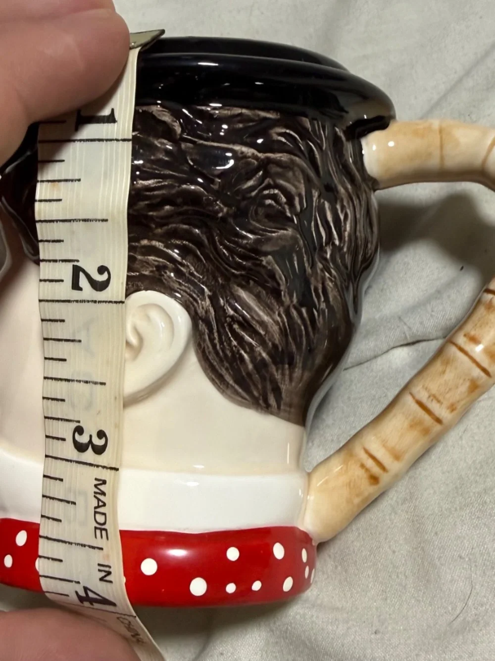 Presents Charlie Chaplin P3788 Figural Ceramic Coffee Mug Polka Dot